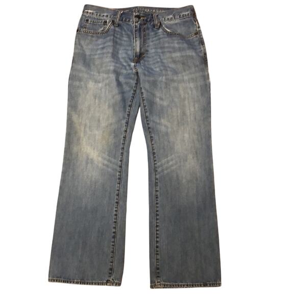 Old Navy Blue and White Light Wash Famous Jeans Bootcut Size 31 / 30 - Picture 2 of 9